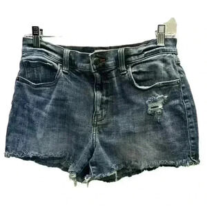 PISTOLA CUTOFF DENIM SHORTS RAW HEM LINE DISTRESSED WASH SIZE 29